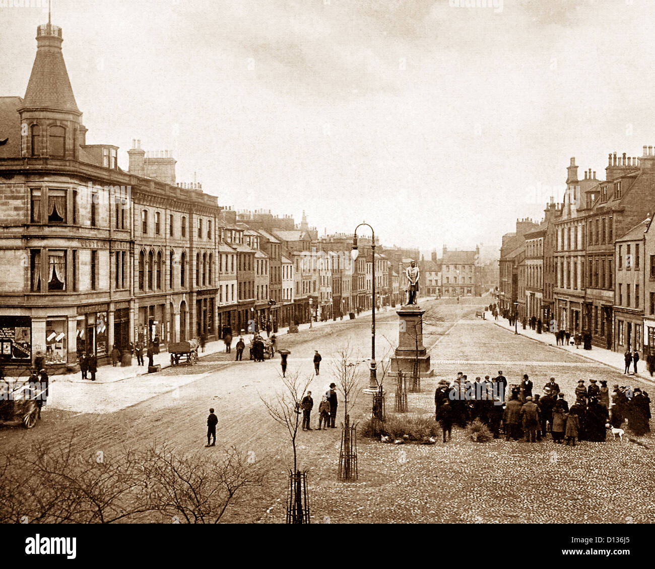 High Street Montrose Victorian period Stock Photo