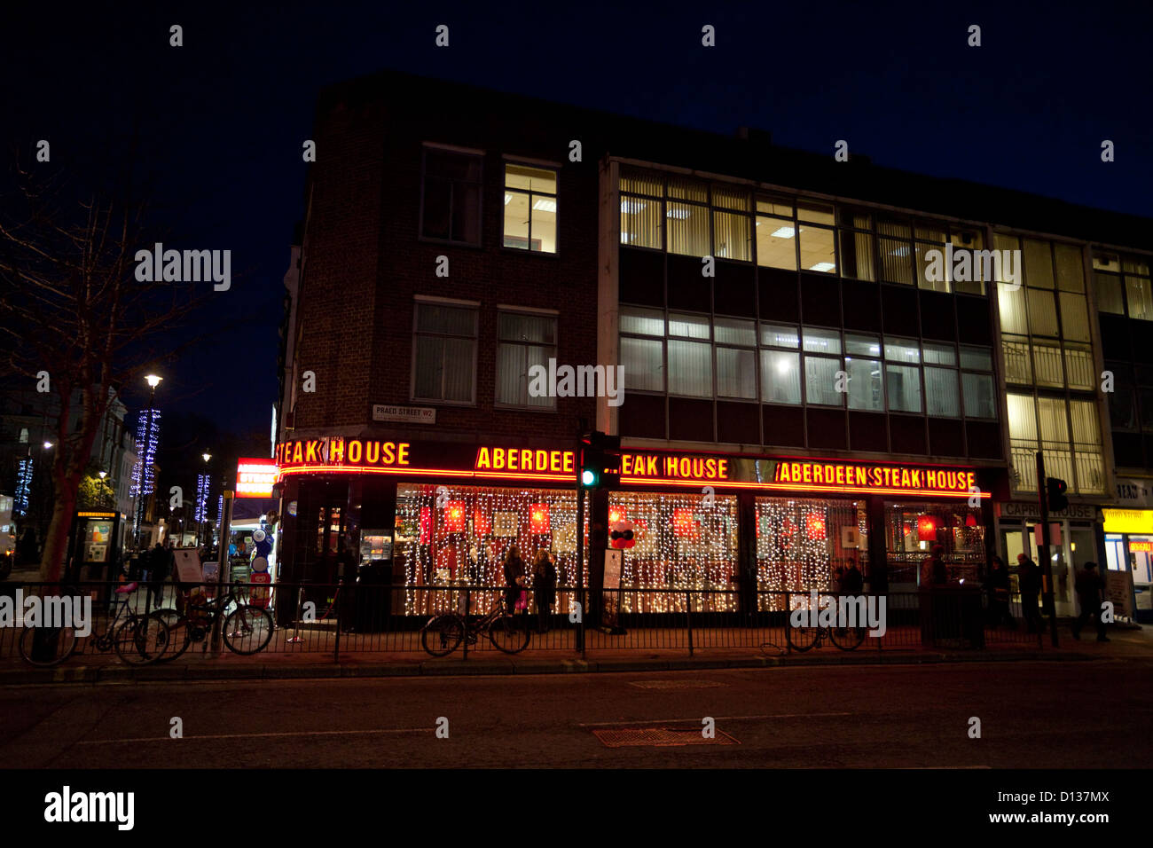 Aberdeen Steak House Restaurant on Praed Street, Paddington, London