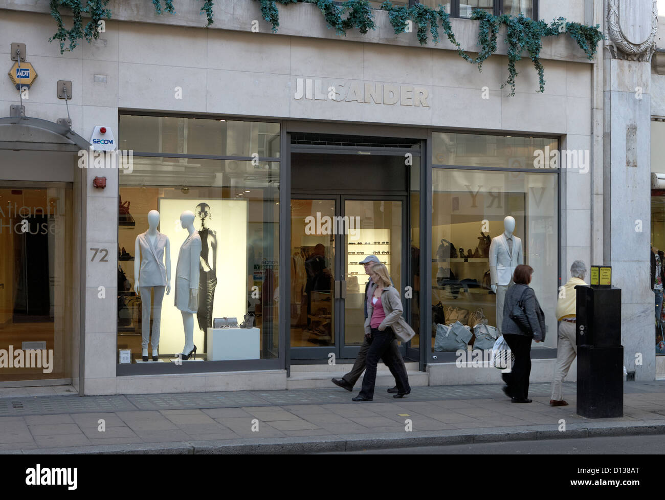 London, United Kingdom. a Nobel boutique brand Jil Sander Stock Photo ...