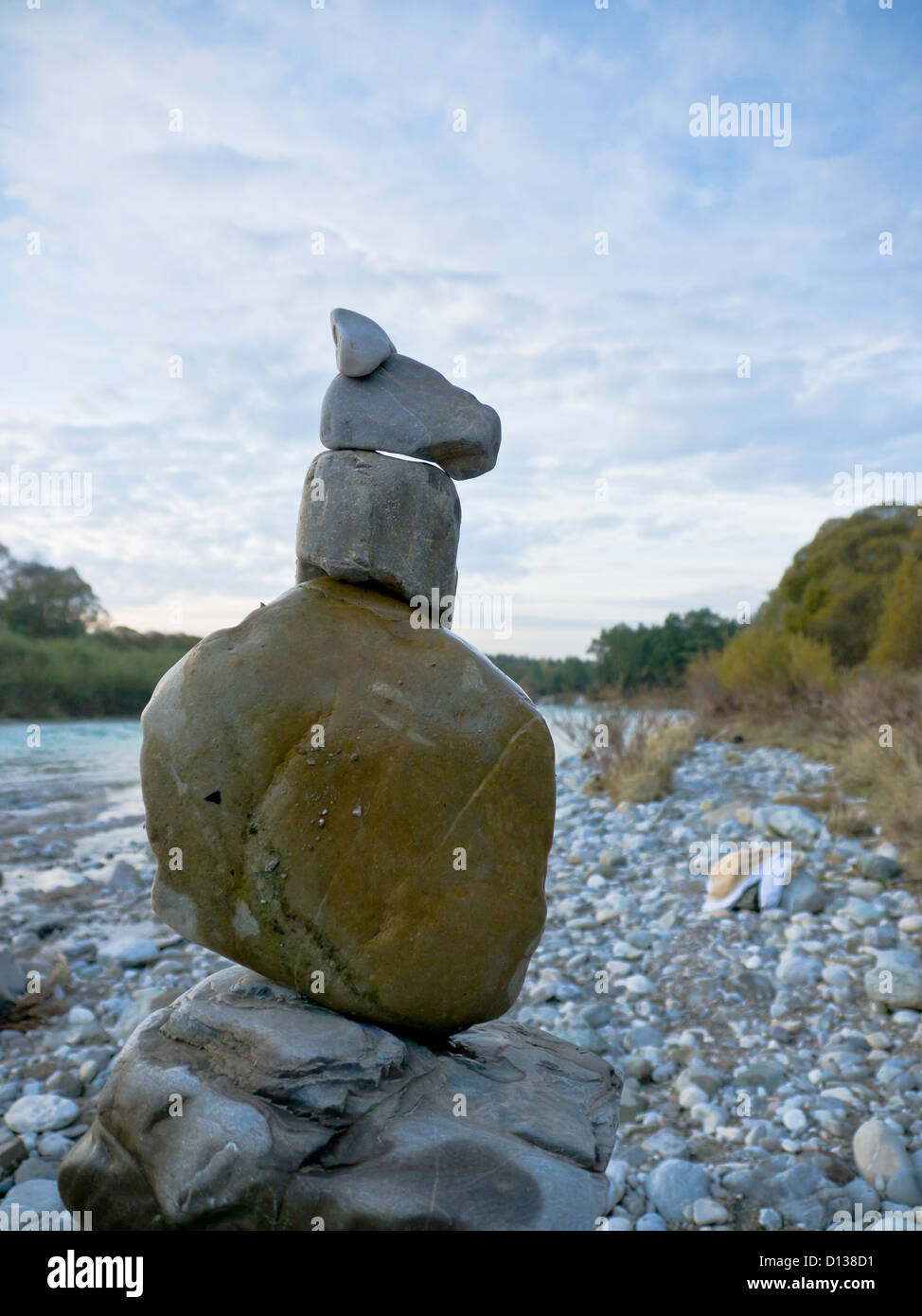 Germany, Bavaria, Animal representation with stone Stock Photo