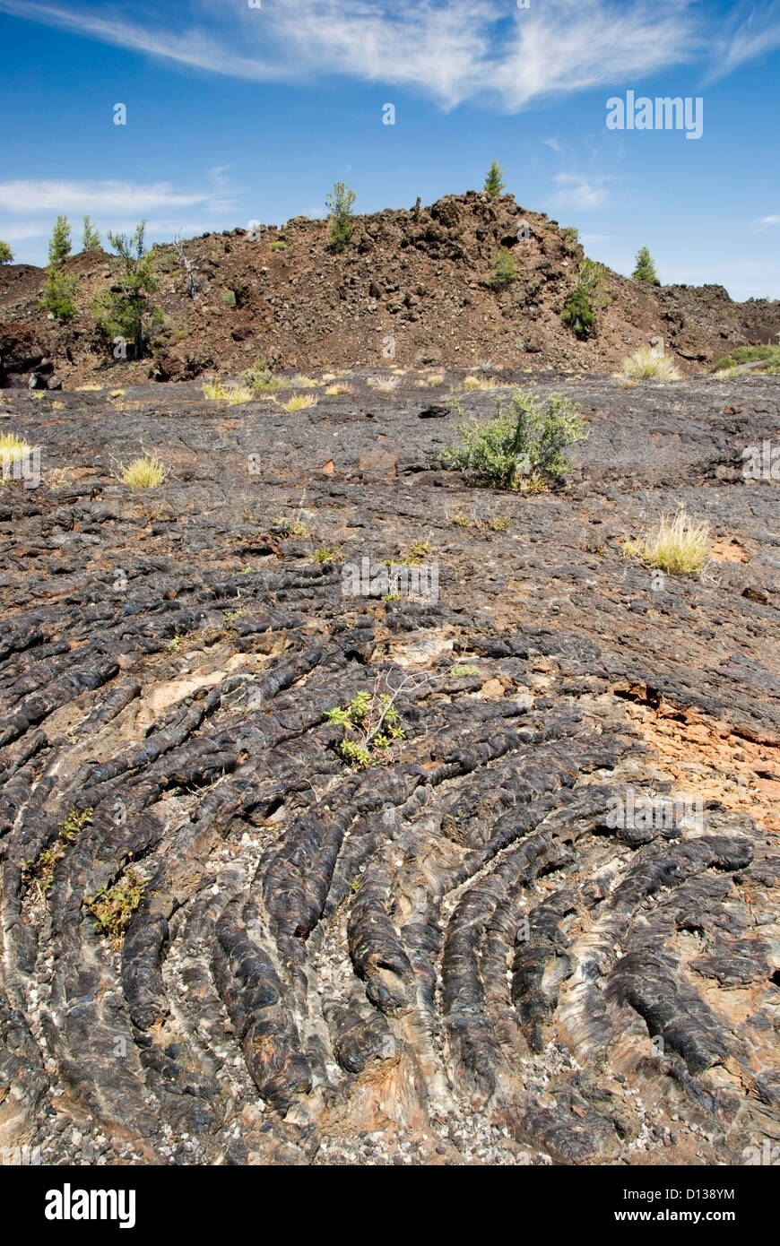 Volcanic Folds; Idaho United States Of America Stock Photo