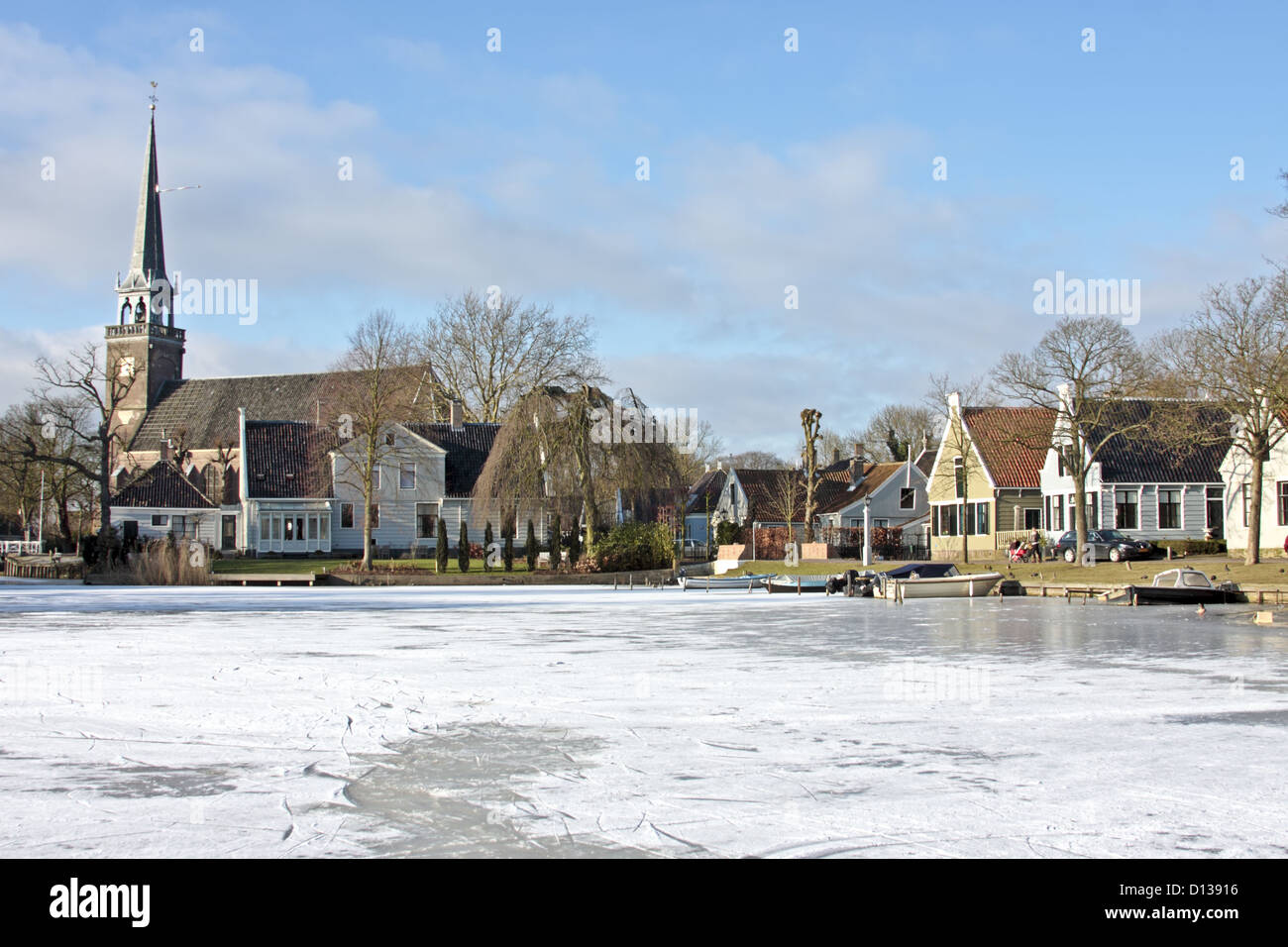 Old dutch village Broek in Waterland in winter in the Netherlands Stock  Photo - Alamy