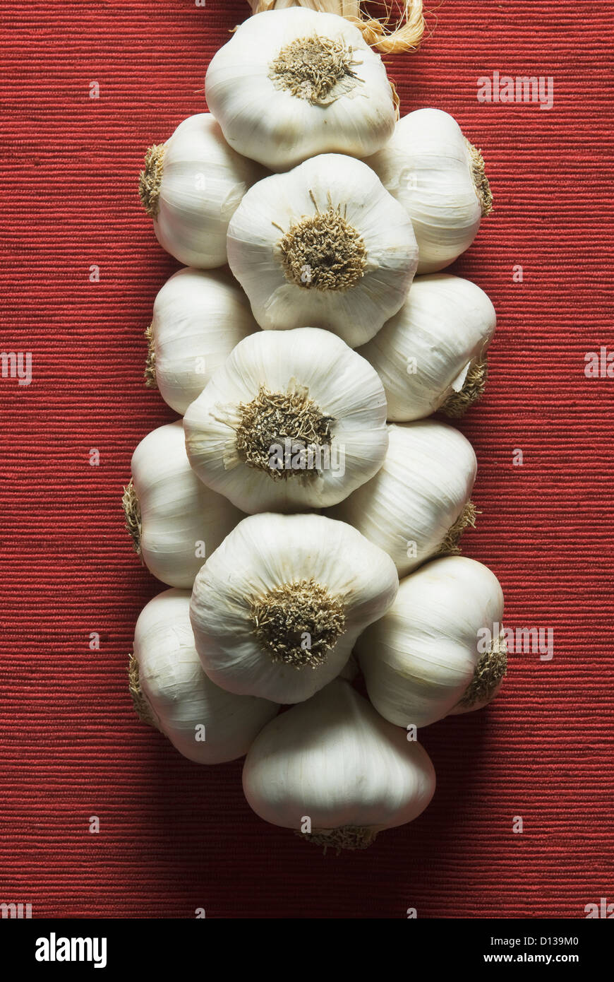 Garlic Rope Stock Photo Alamy