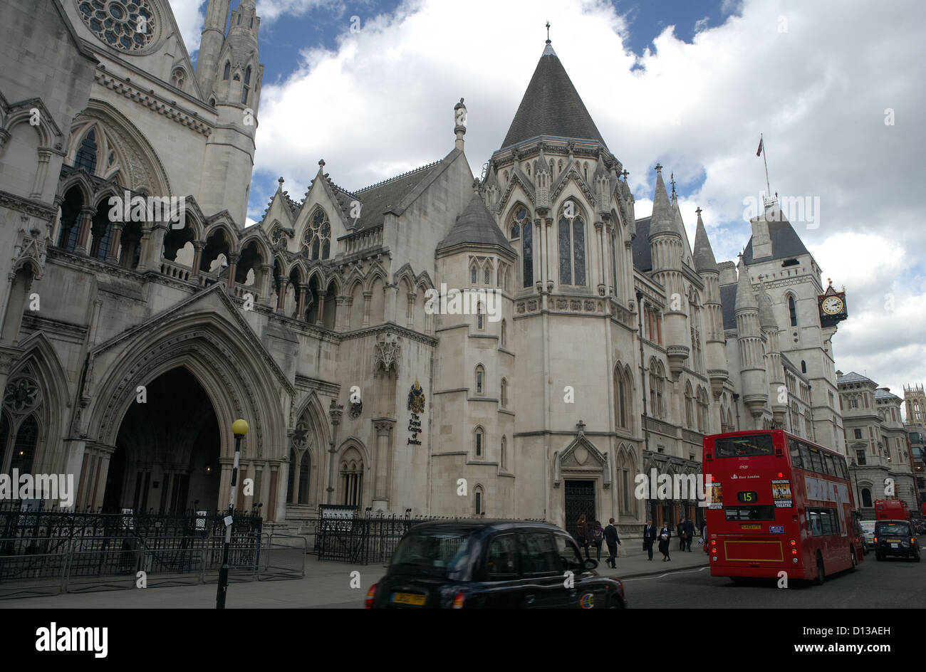 London, United Kingdom, Royal Courts of Justice Stock Photo