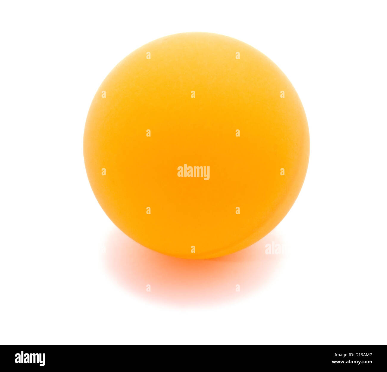 Table tennis orange ball isolated on white Stock Photo Alamy