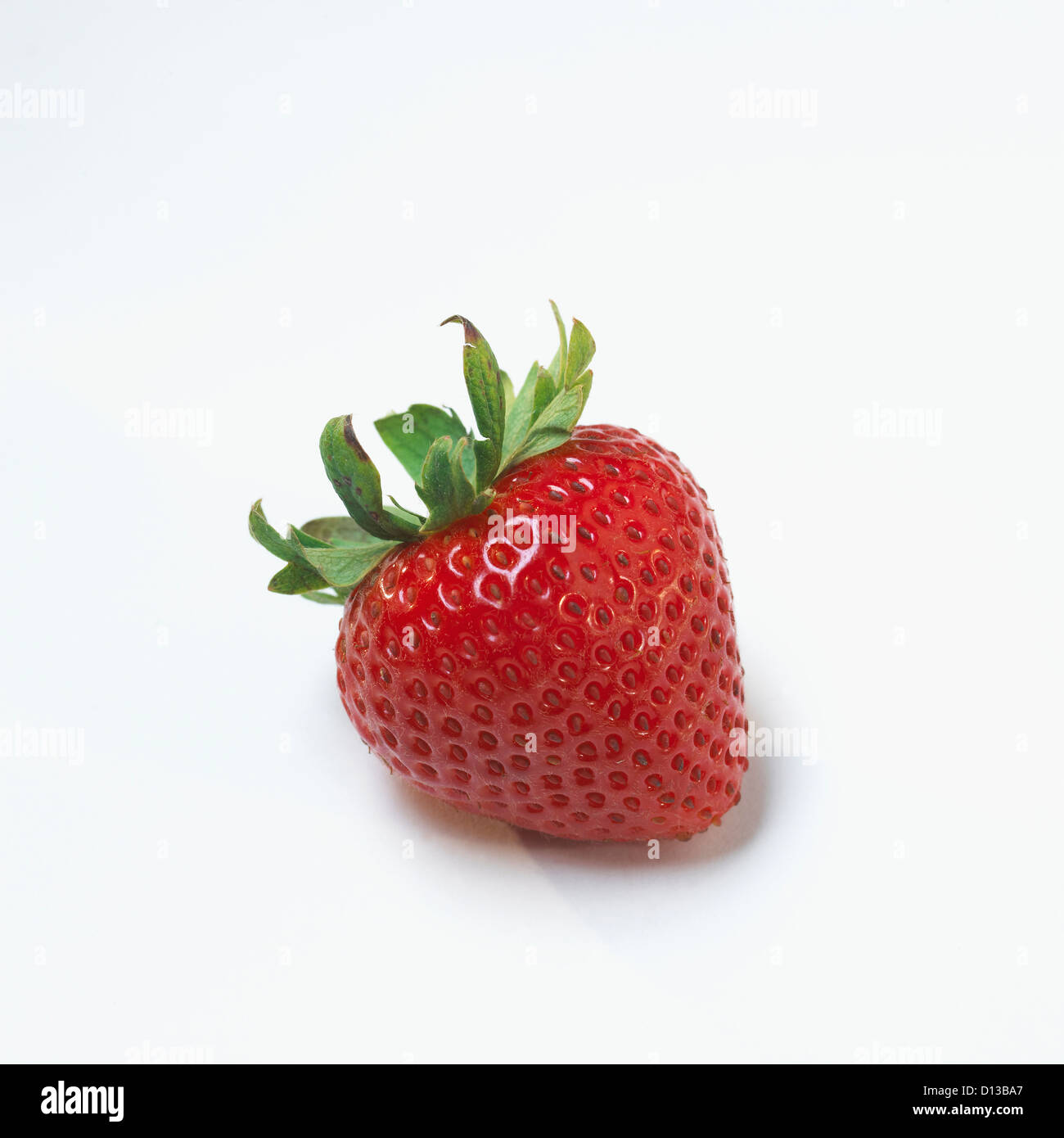 Fresh Ripe Strawberry Against White Background Stock Photo - Alamy