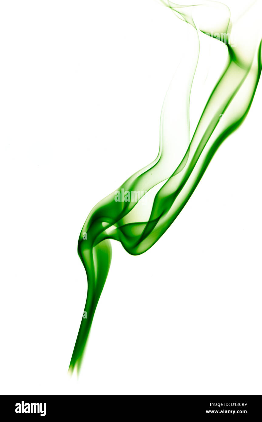 green smoke on white Stock Photo Alamy