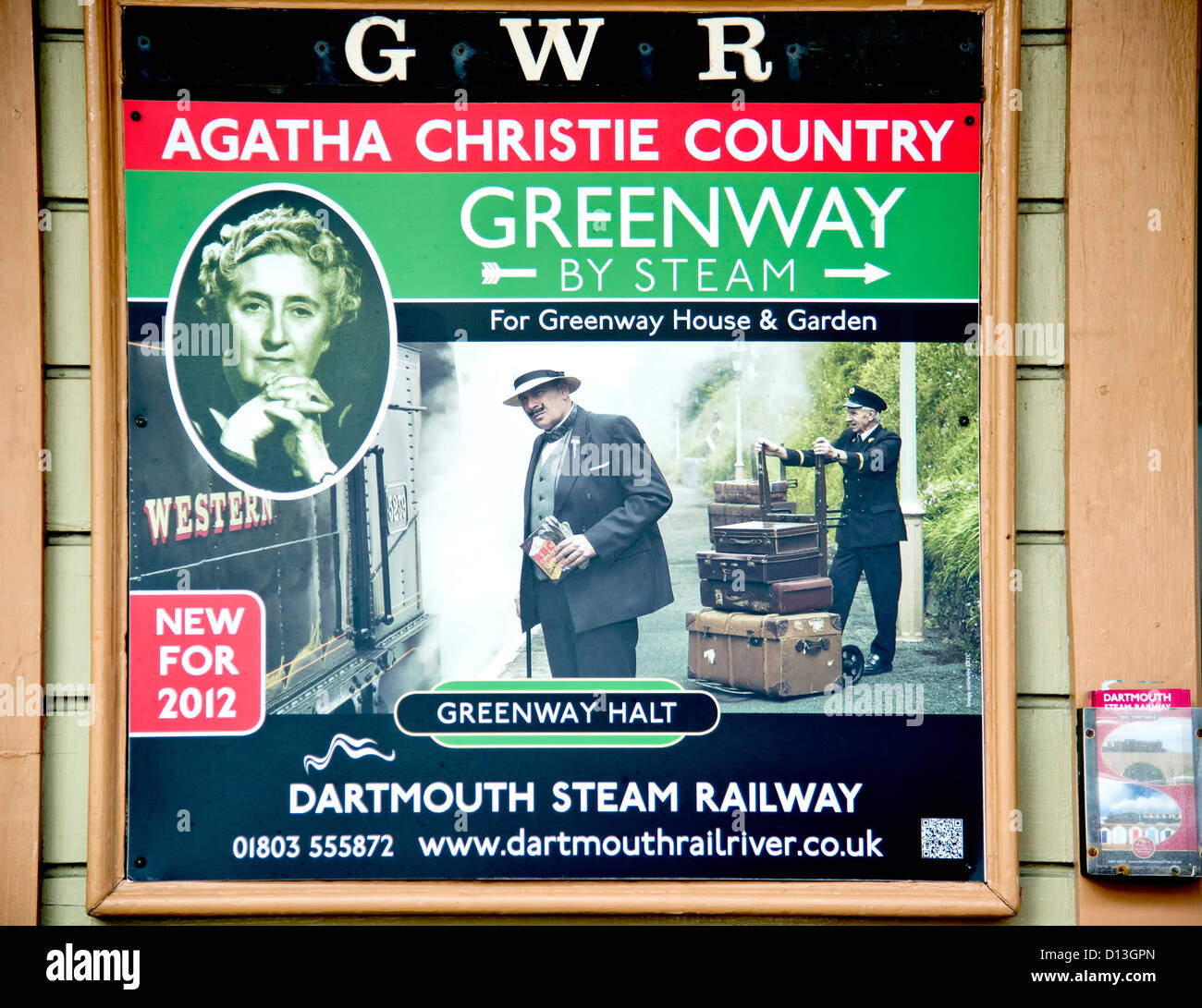 Kingswear Station of the Dartmouth Paignton Steam Railway Stock Photo