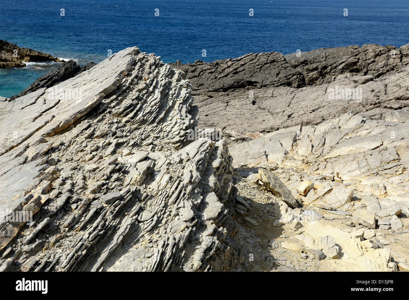 rock formations menorca spain Stock Photo - Alamy