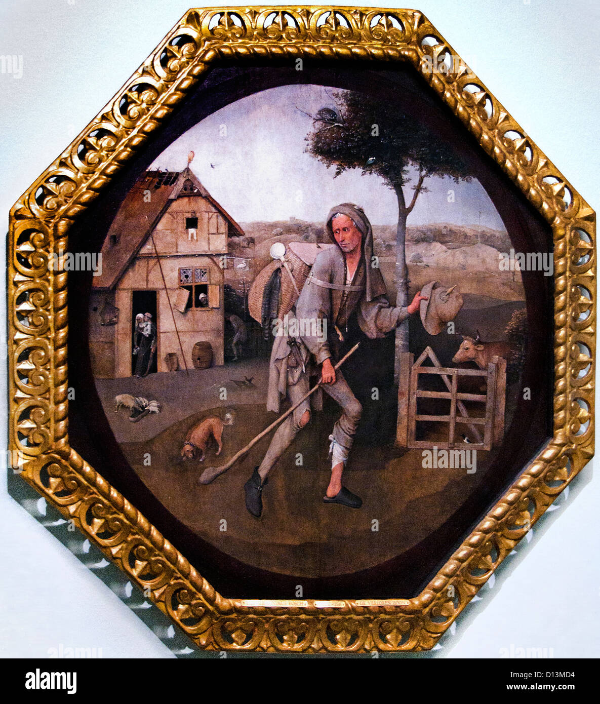 The Pedlar 1490 Jeroen or Hieronymus or Jheronimus Bosch 1450-1516 Netherlands Holland Stock Photo