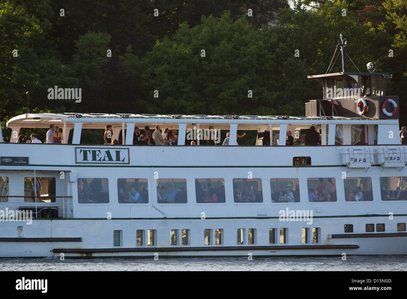 The MV Teal on Lake Windermere Stock Photo Alamy