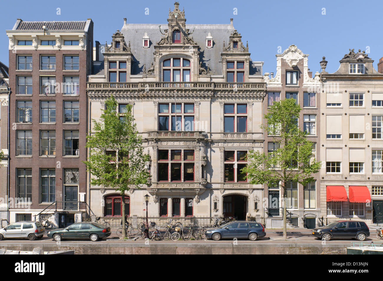 streets and canals of Amsterdam, Netherlands Stock Photo