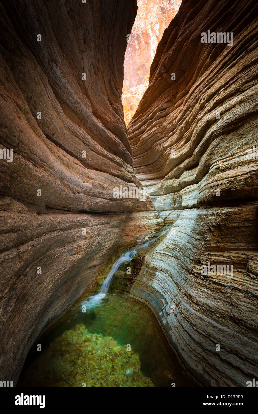 Matkatamiba Canyon is a side canyon to the Grand Canyon accessible from