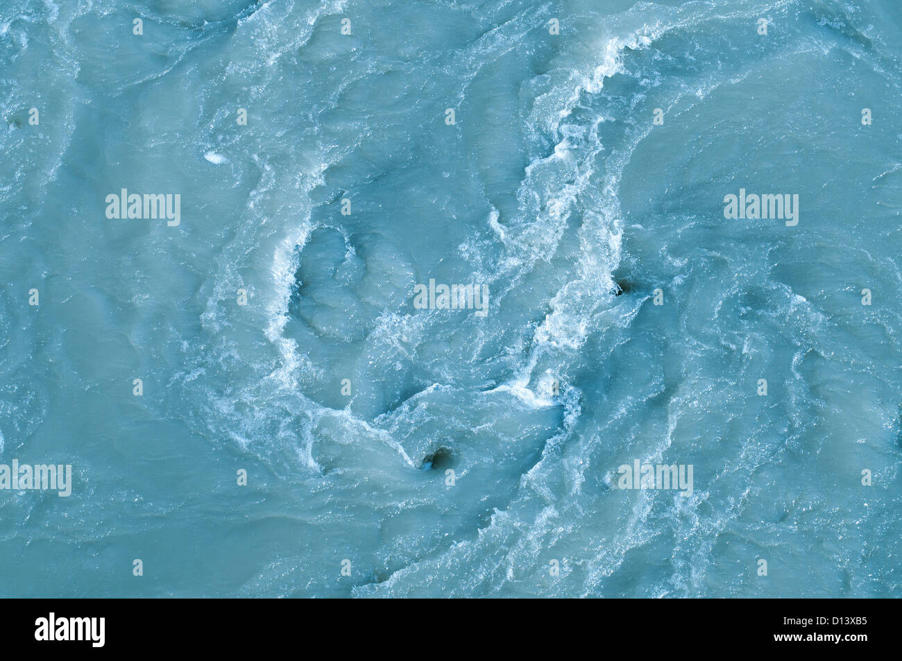 river stream water surface with swirl Stock Photo