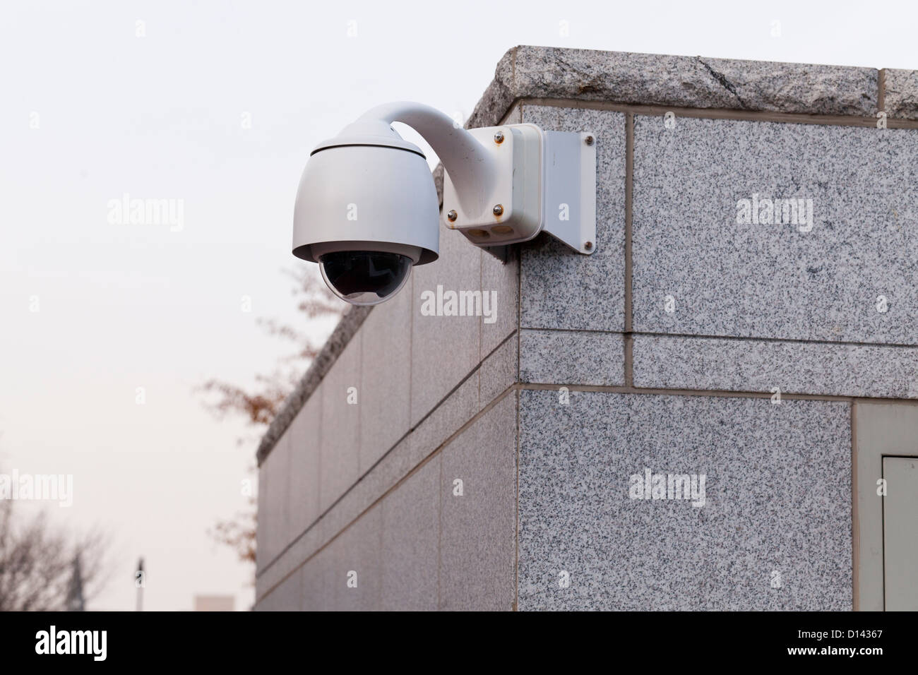 Outdoor security camera on Federal government building - Washington, DC USA Stock Photo