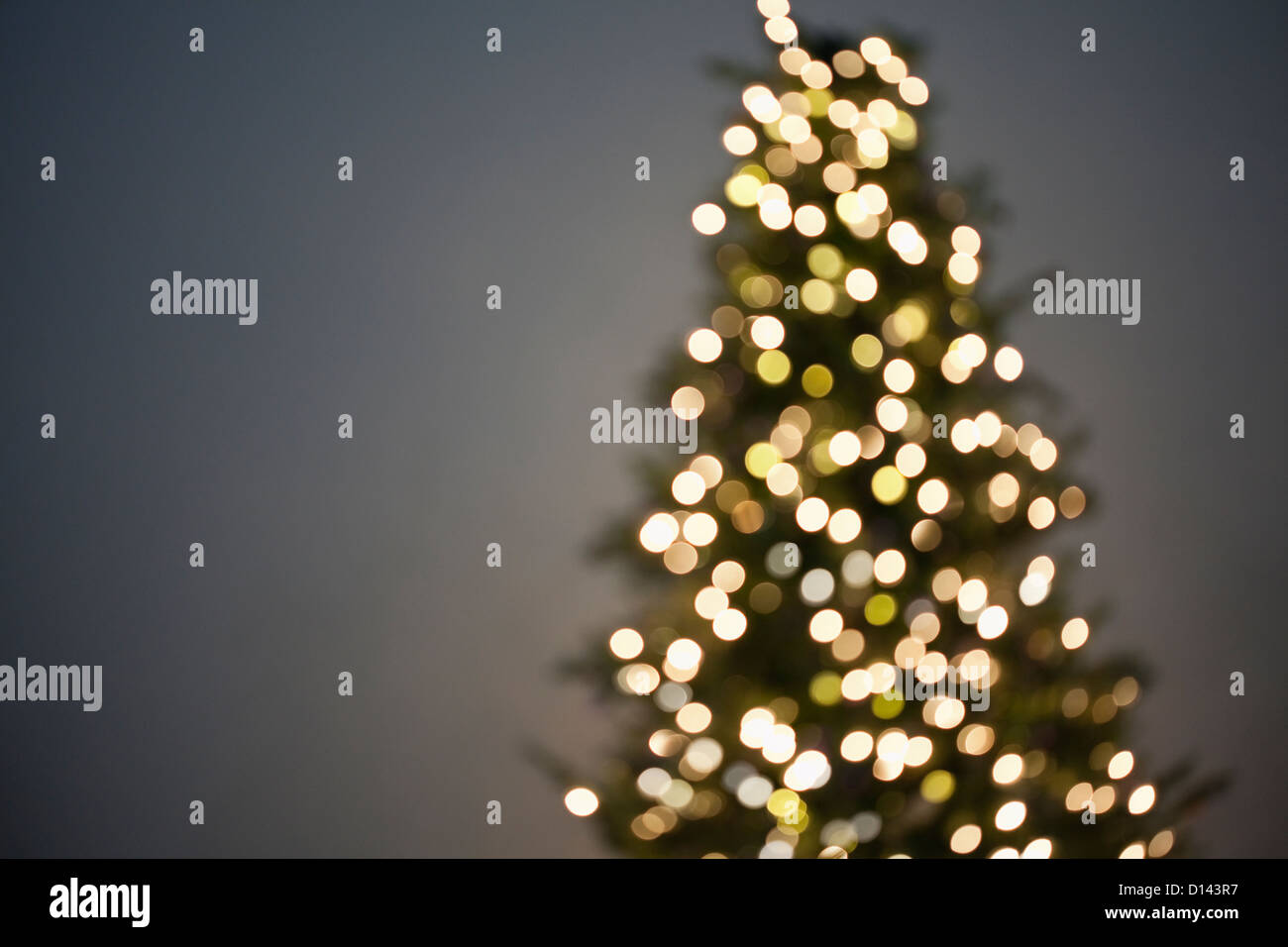 USA, Illinois, Metamora, Part of christmas tree, out of focus Stock Photo