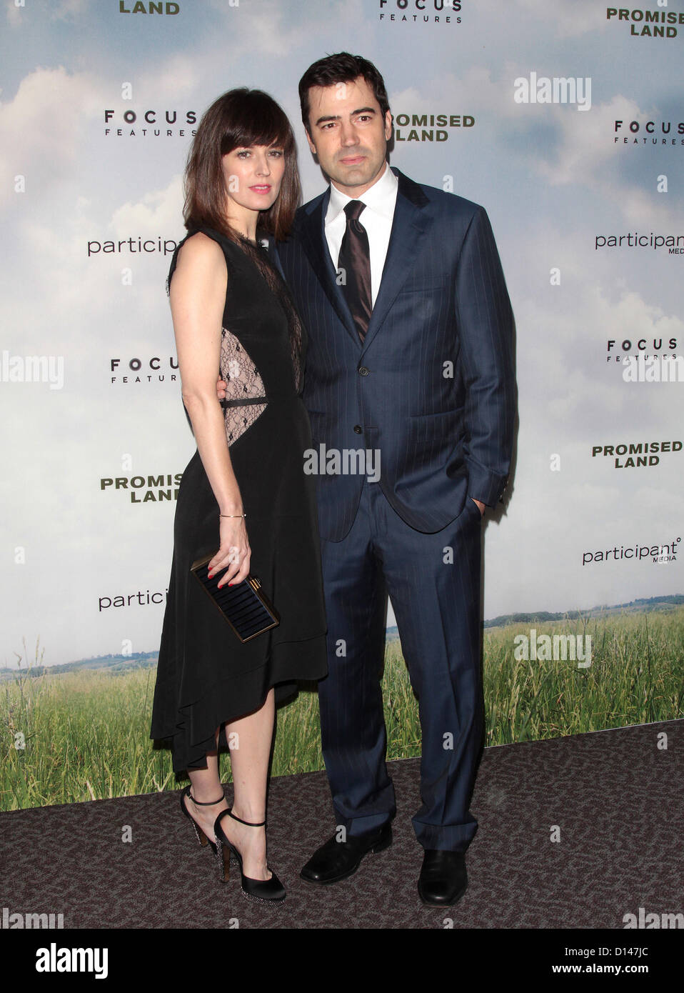RON LIVINGSTON ROSEMARIE DEWITT PROMISED LAND PREMIERE WEST HOLLYWOOD