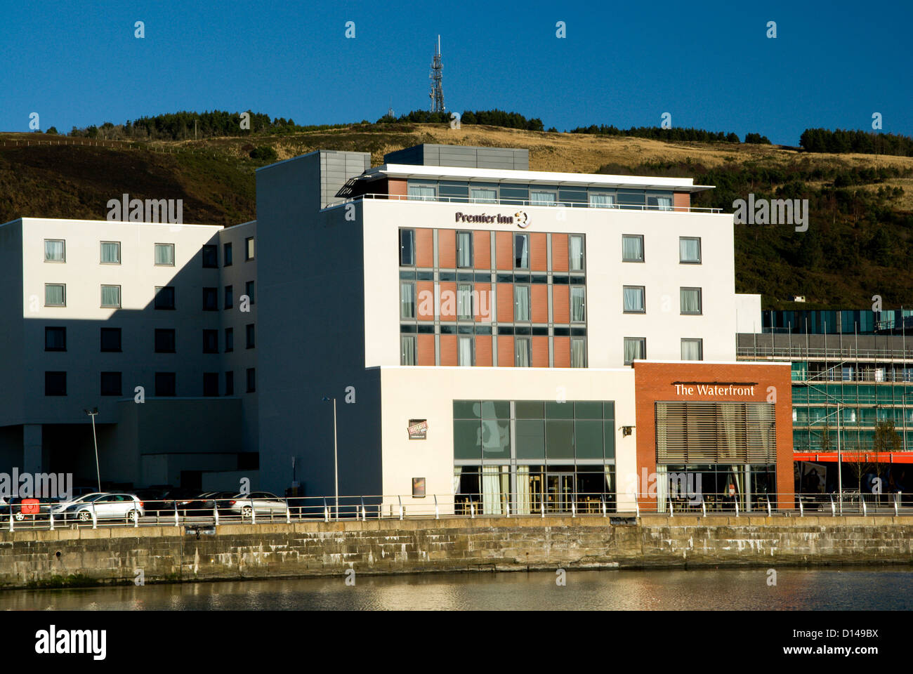 Premier Inn, SA1 development, Swansea, South Wales, UK. Stock Photo