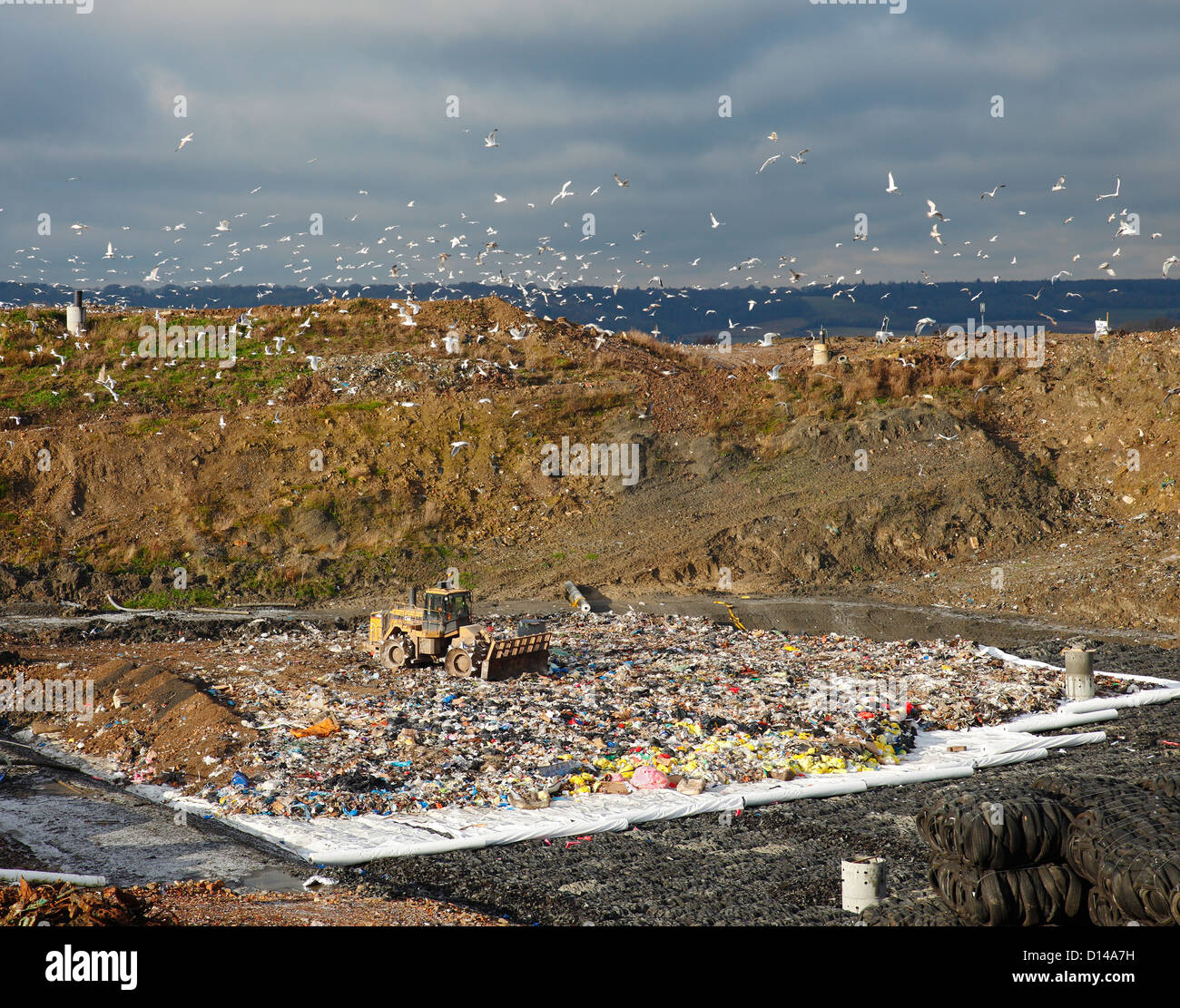 Landfill site at Greatness, Sevenoaks. Stock Photo