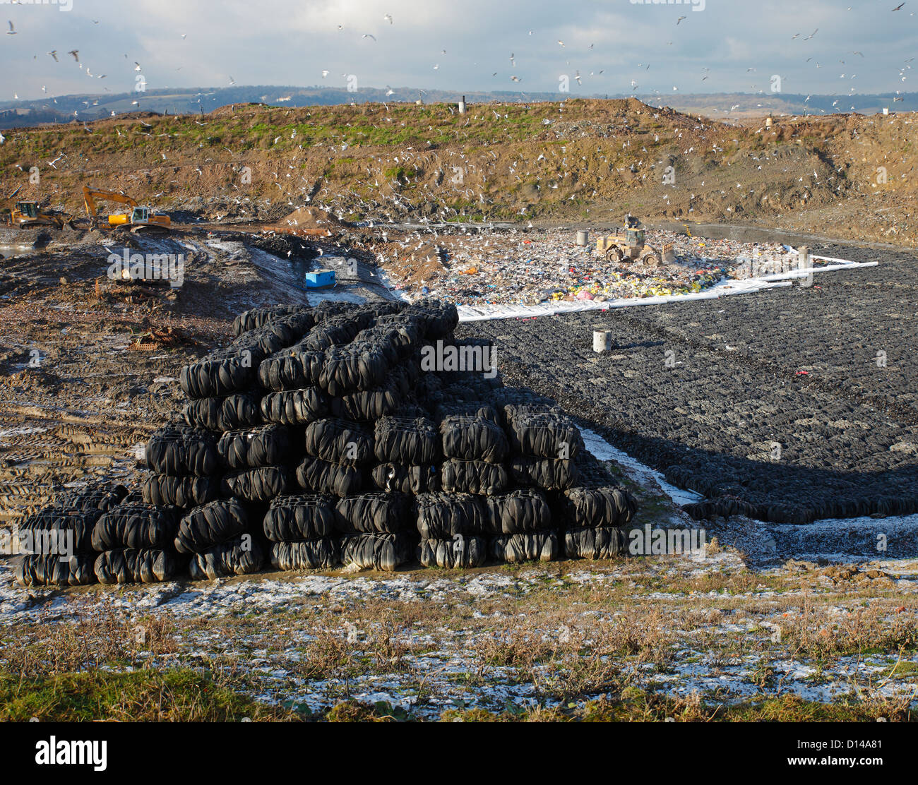 Landfill site at Greatness, Sevenoaks. Stock Photo