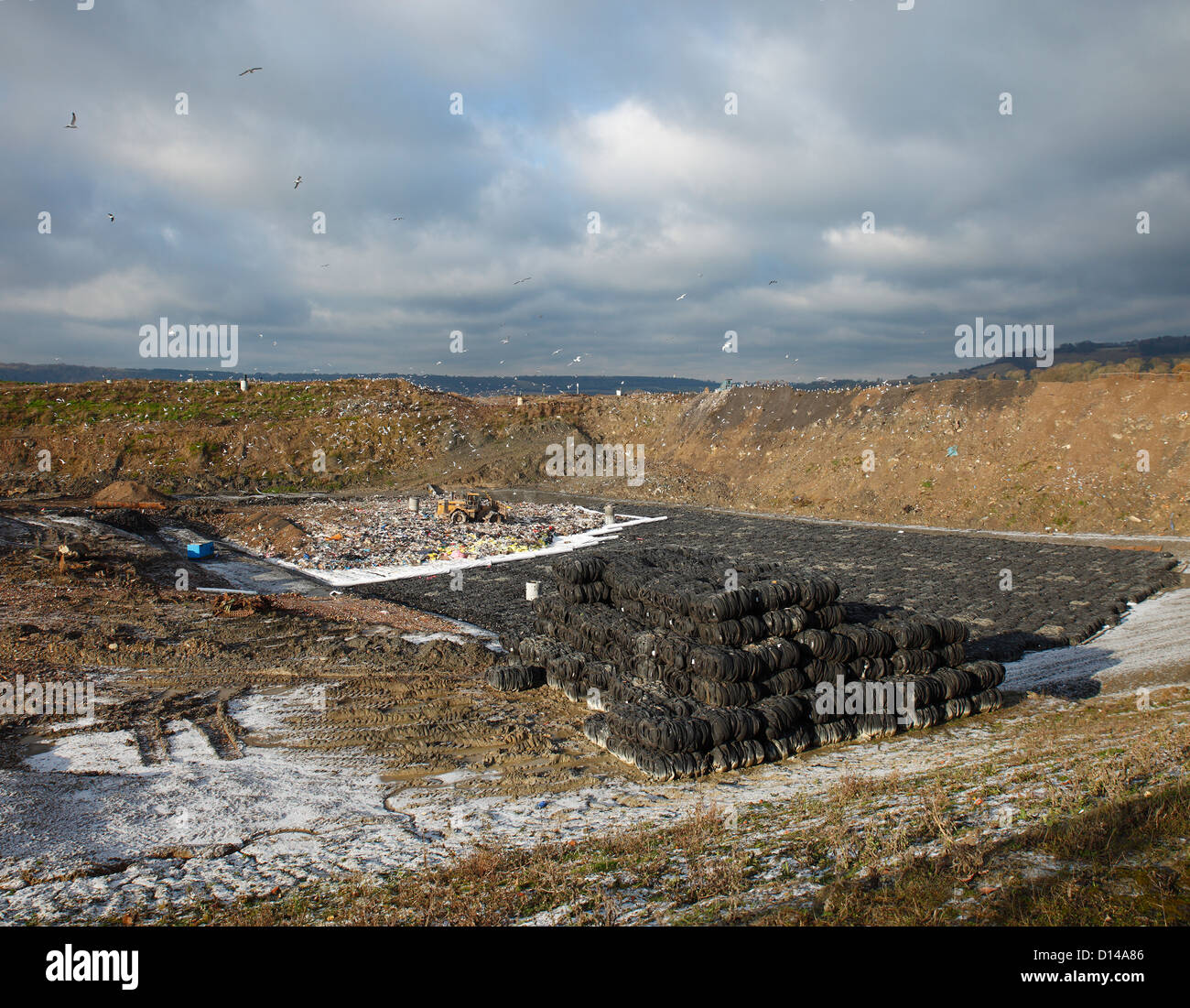 Landfill site at Greatness, Sevenoaks. Stock Photo