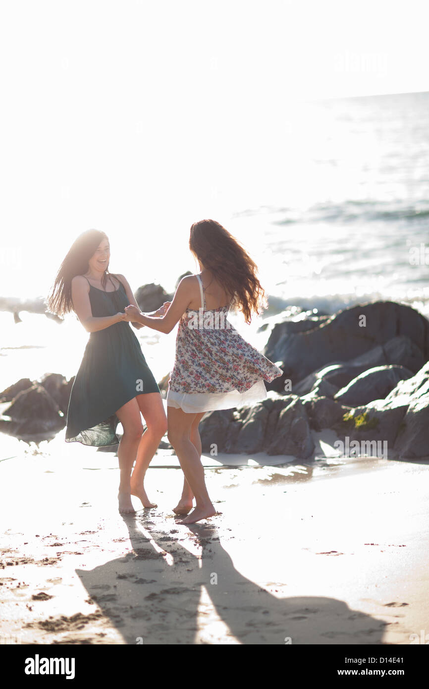 Woman dancing barefoot on sand hi-res stock photography and images - Alamy
