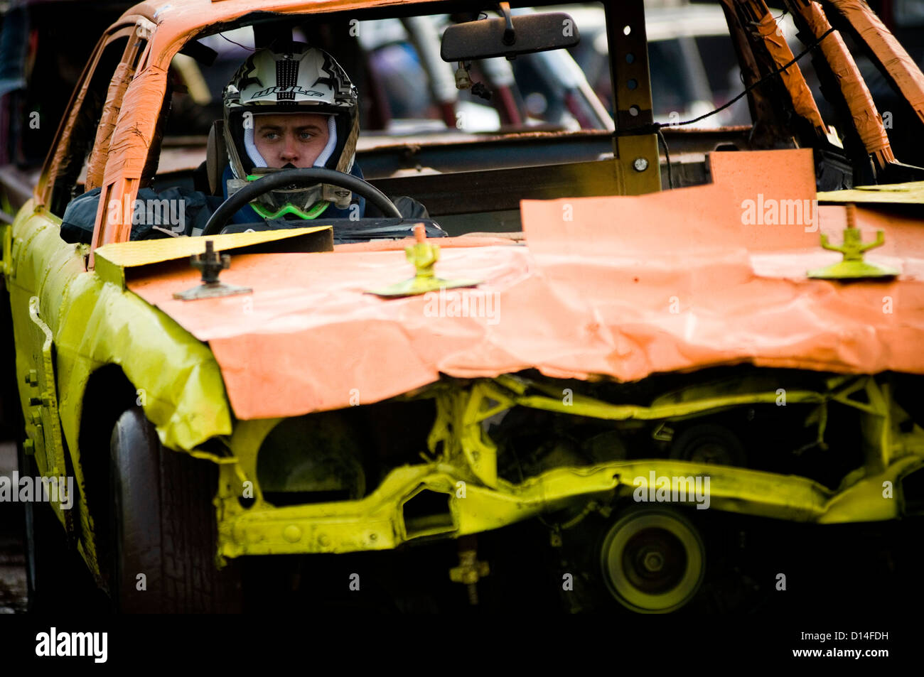 stock car cars demo demolition derby derbies old junk race racing races