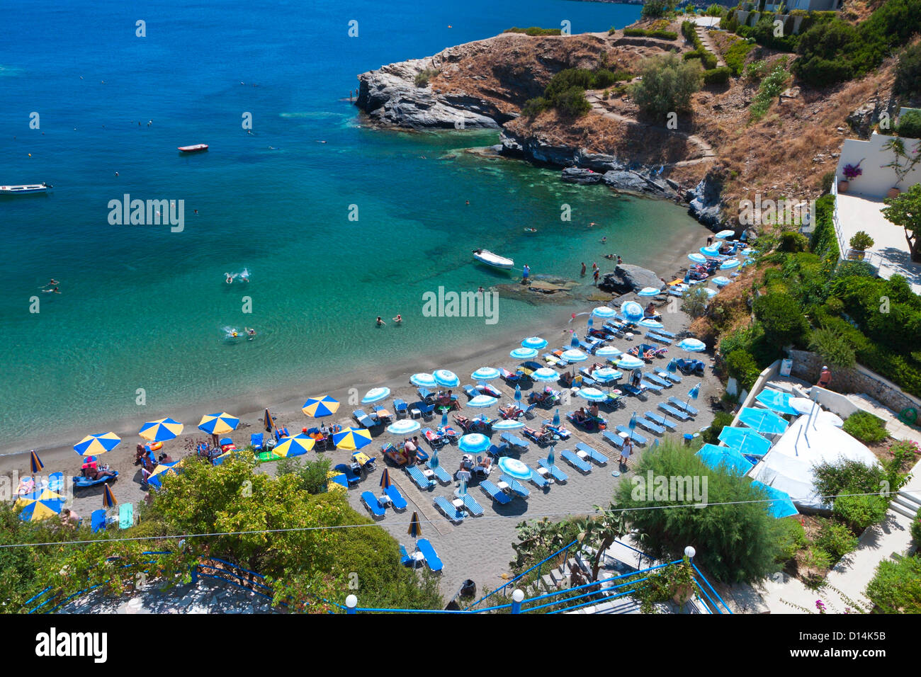 Bali bay at Crete island in Greece Stock Photo