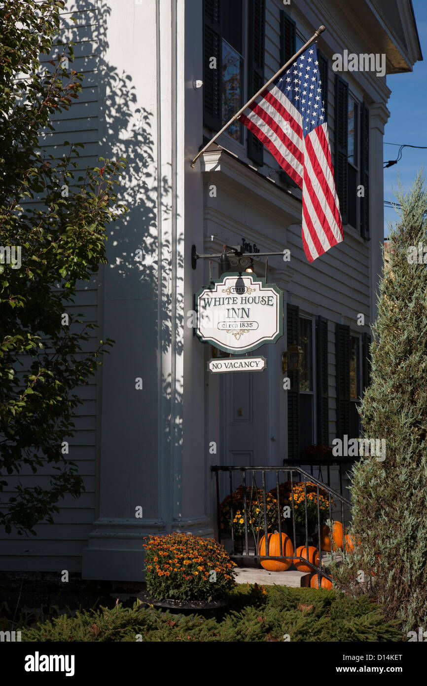 The White House Inn, Bed and Breakfast, Cooperstown, NYC Stock Photo