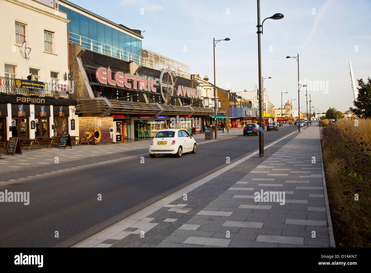 the amusement arcades along Southend sea front Stock Photo