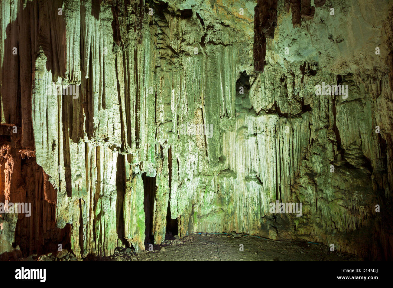 Gerontospilios cave near Melidoni village at Rethymno area of Crete island in Greece Stock Photo