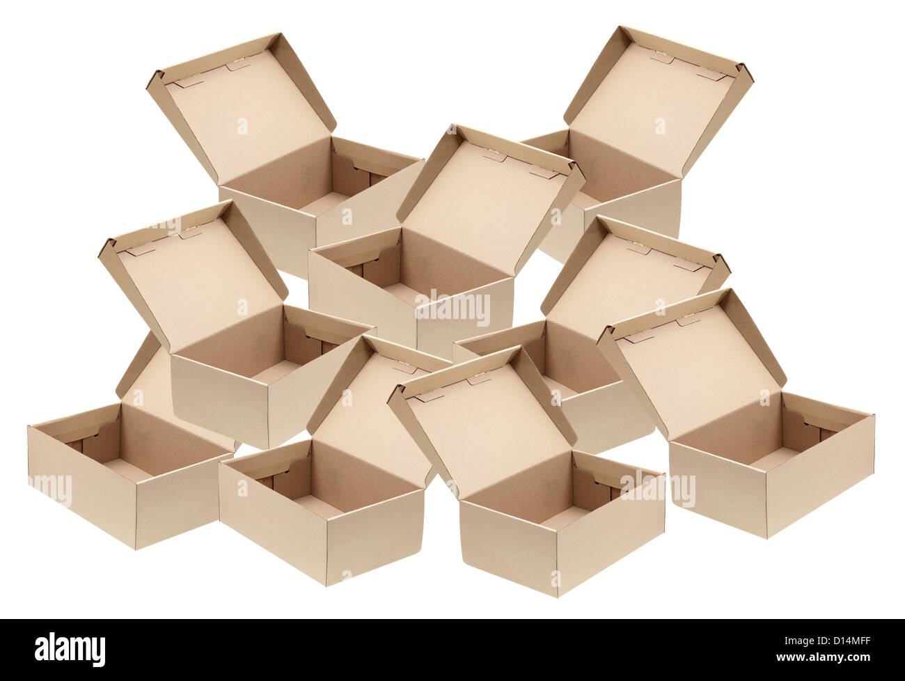 Cardboard containers Cut Out Stock Images & Pictures Alamy