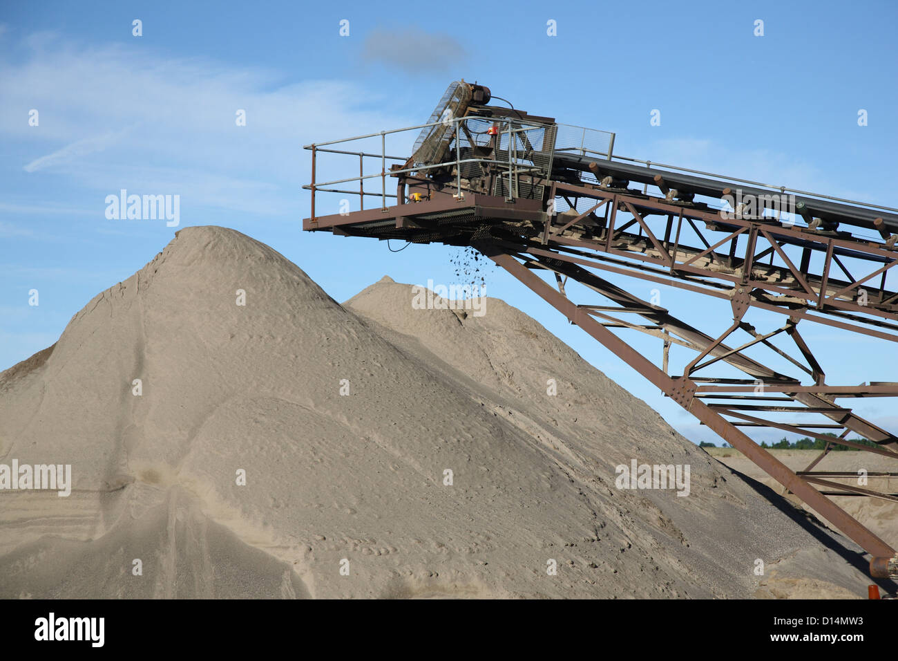 Plant and machinery at gravel and sand extraction beds Stock Photo Alamy