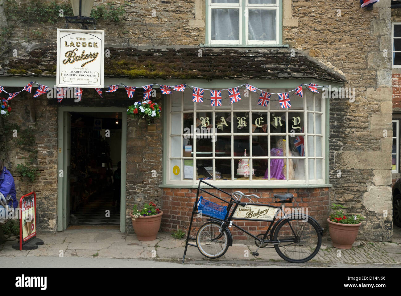 The Bakery, Lacock, Wiltshire England UK Stock Photo