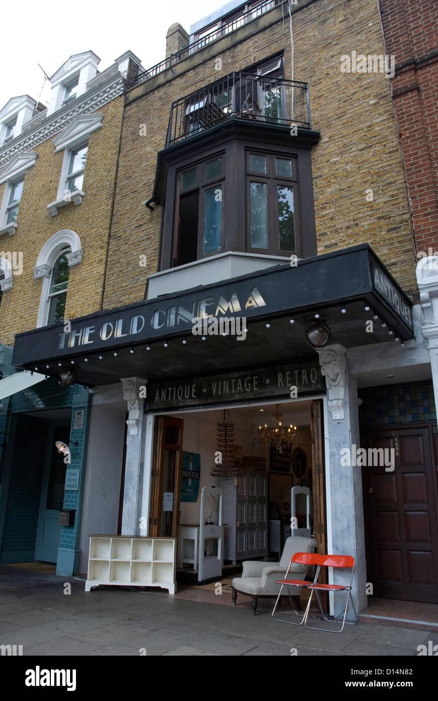 The Old Cinema Antiques shop, Chiswick High Road West London England UK Stock Photo