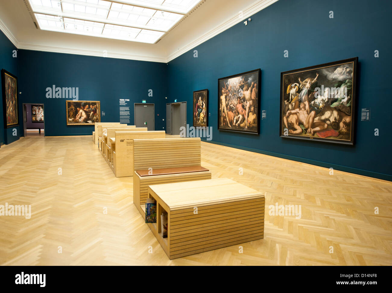 Inside the Statens Museum for Kunst, Copenhagen, collection of European art 1300-1800 Stock Photo