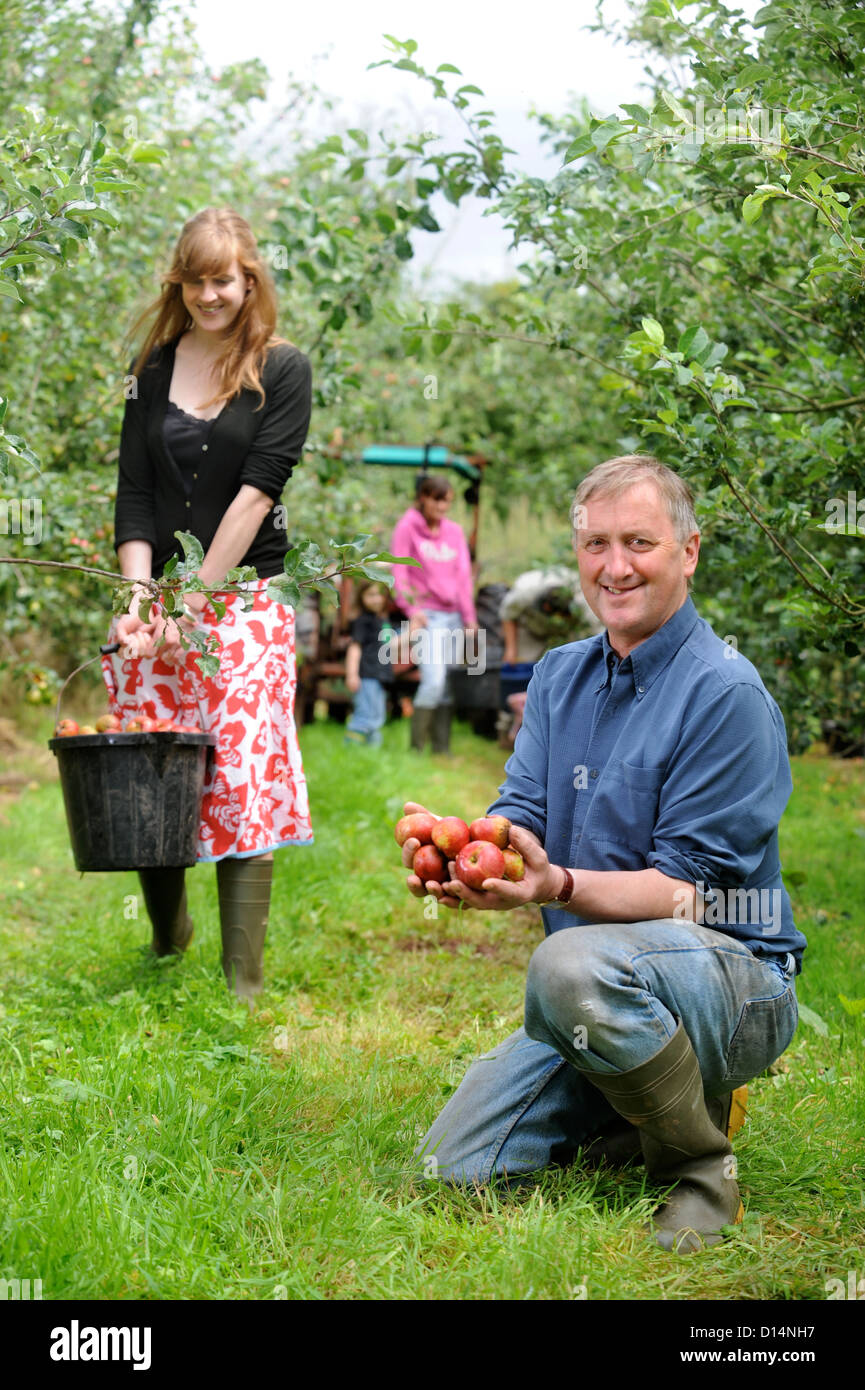 Cider making at Broome Farm near RossonWye UK where there is free