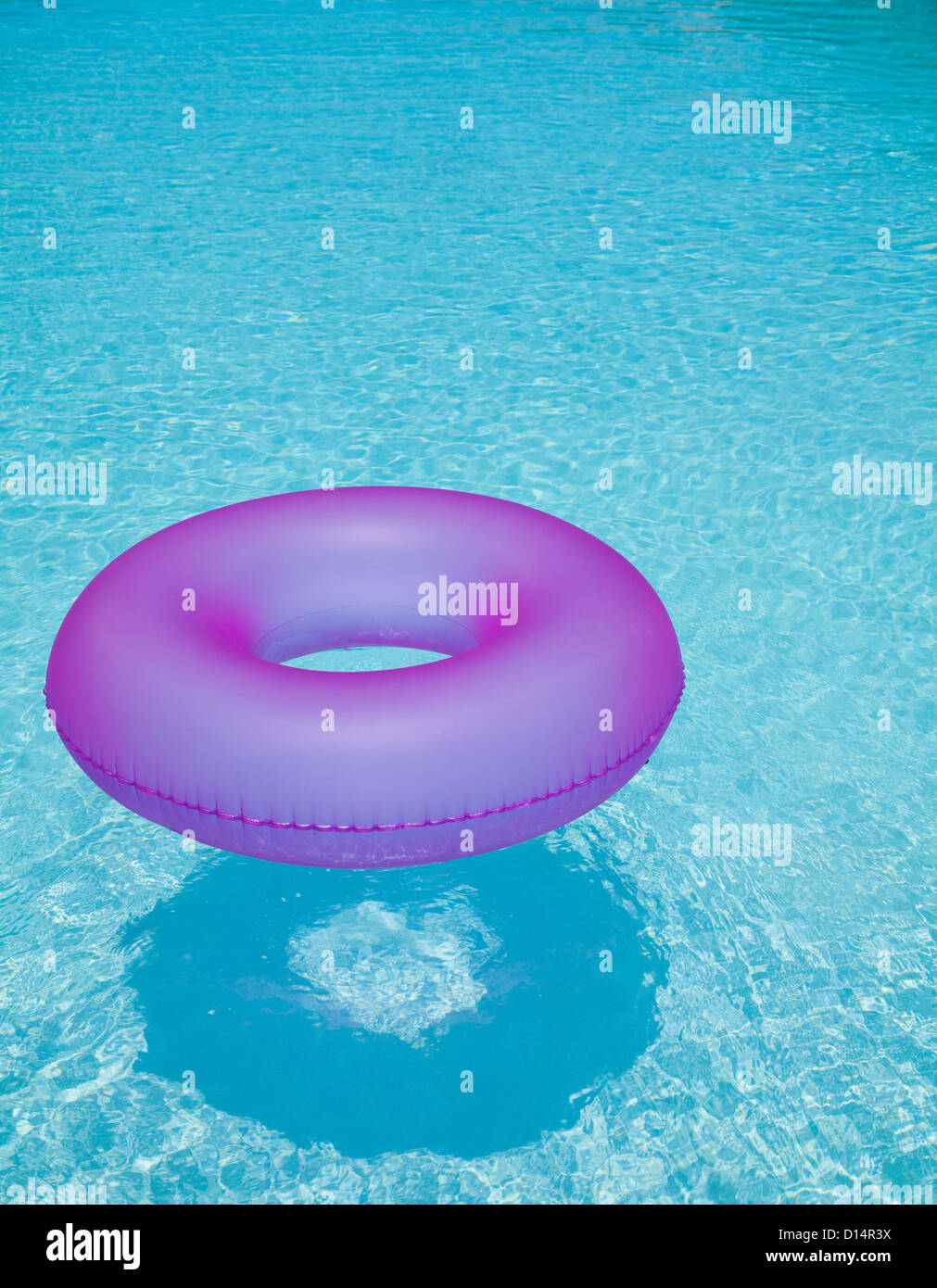 USA, Florida, St. Petersburg, Inner tube floating on water Stock Photo
