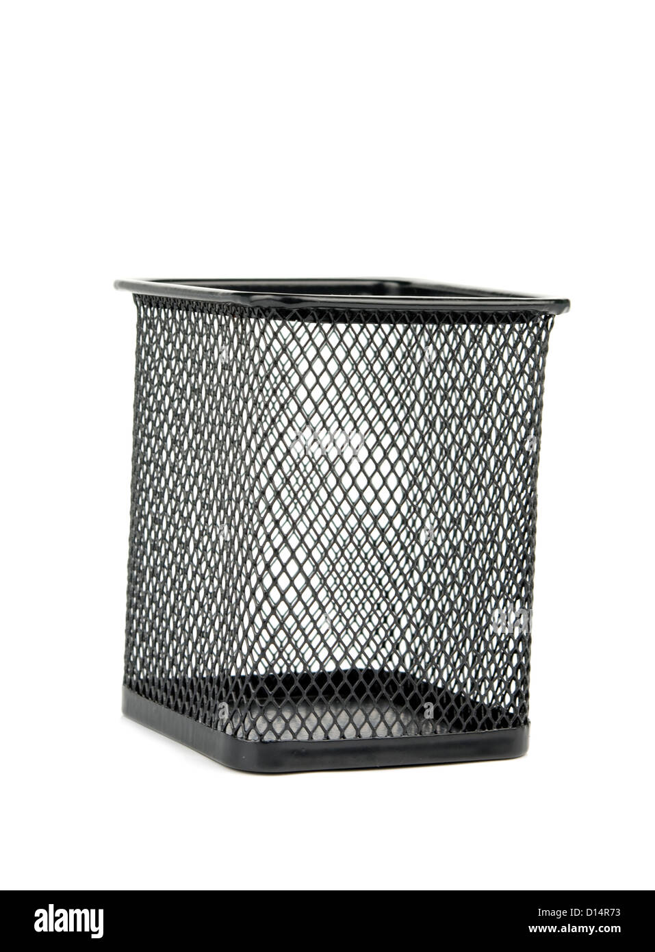 a wastebasket is isolated on white Stock Photo Alamy