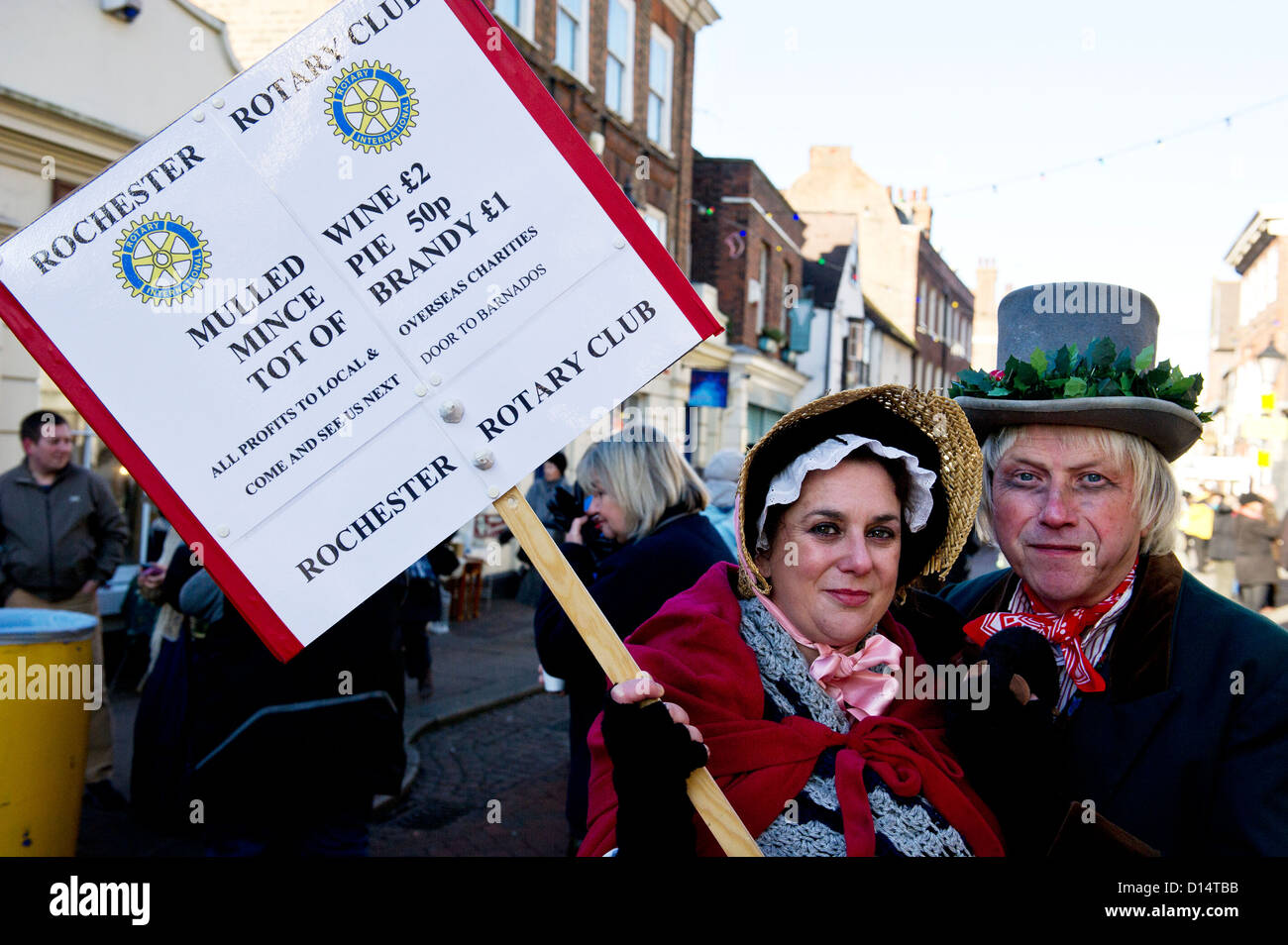 Characters at the Dickens Christmas Festival in Rochester Stock Photo