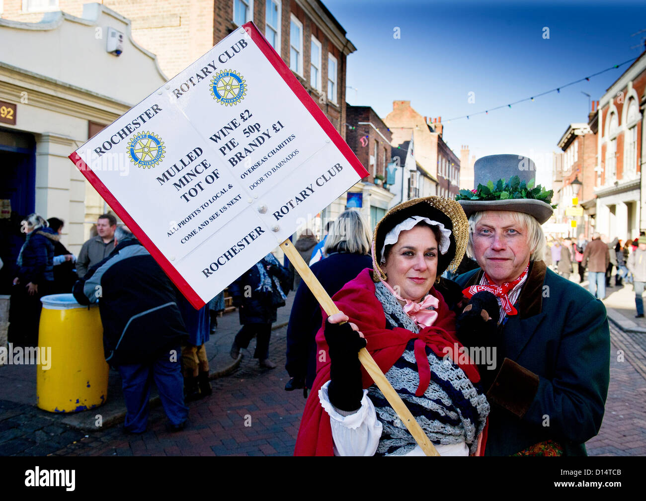 Characters at the Dickens Christmas Festival in Rochester Stock Photo