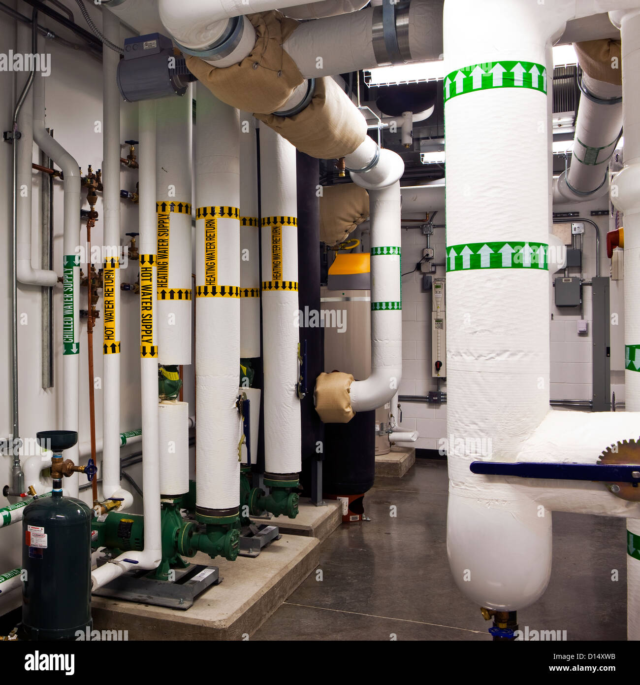 Basement Water Pipes Stock Photo Alamy