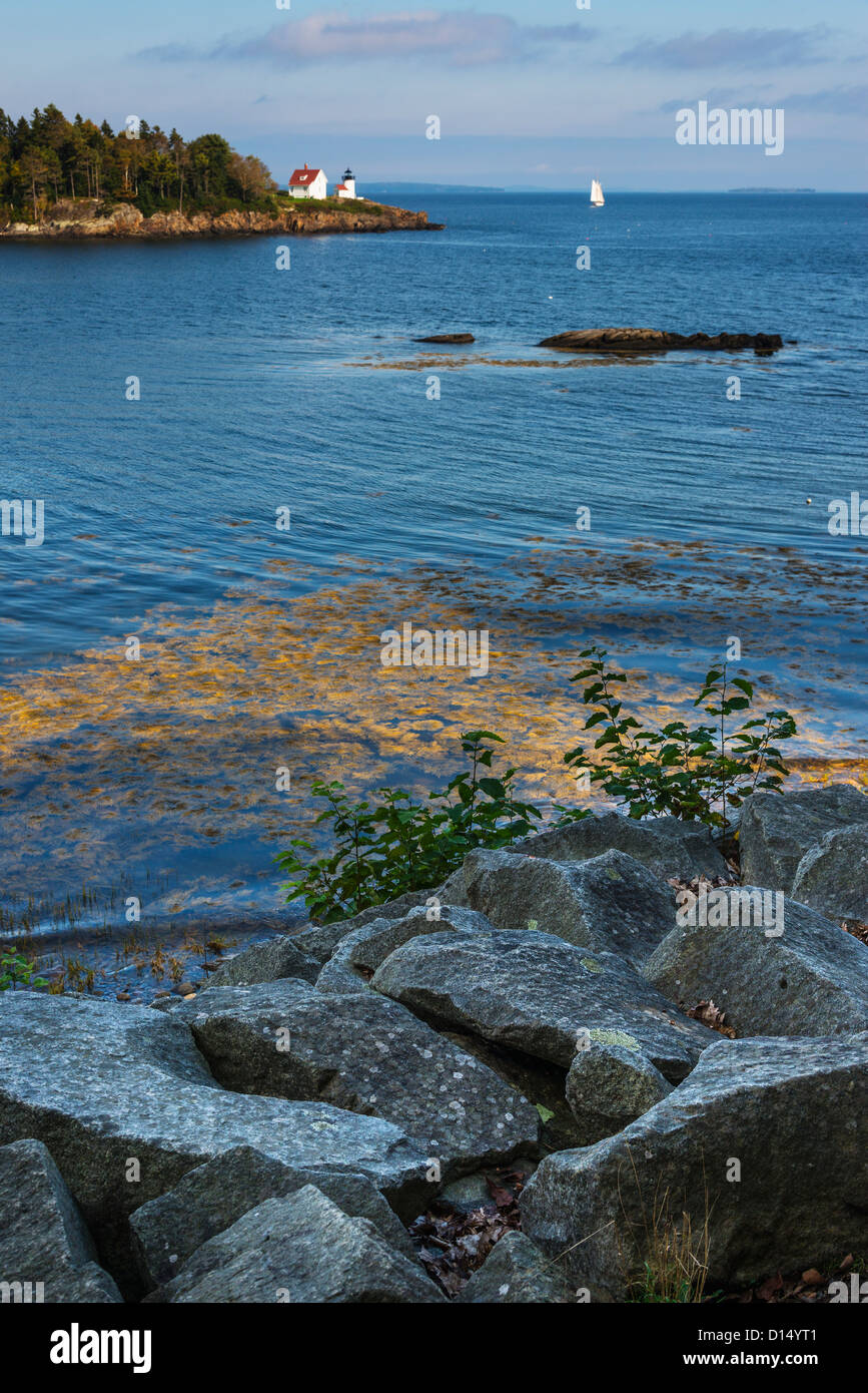 USA, Maine, Camden, Curtis island light Stock Photo