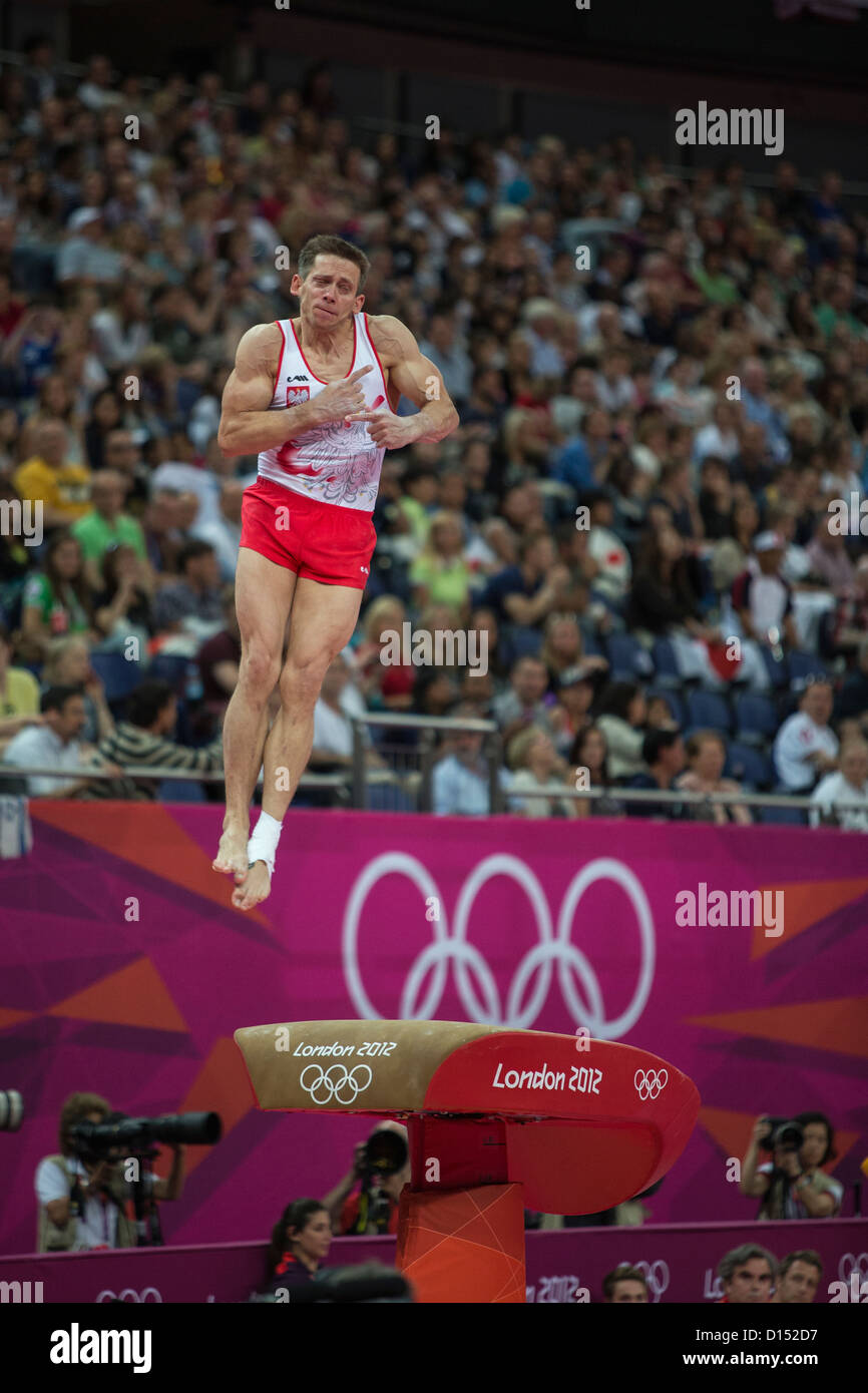Roman Kulesza Pol Competing On The Vault During The Men S Team Gymnastics Qualification At The Olympic Summer Games Stock Photo Alamy