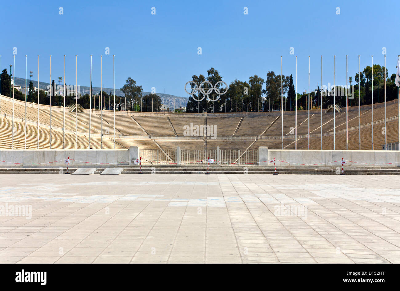 Panathenaic stadium at Arditos hill, Athens, Greece (Kallimarmaro) Stock Photo