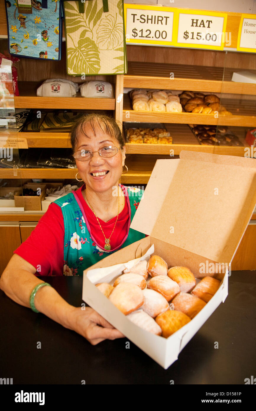 Hawaii, Maui, Wailuku, Home Made Bakery, Fresh Malasadas (Local