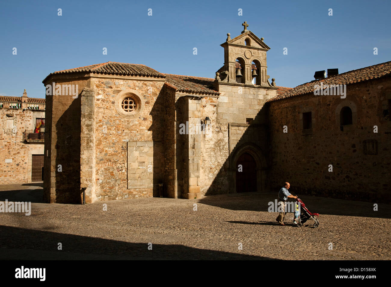 Convent of San Pablo historical city center Caceres Extremadura Spain Stock Photo