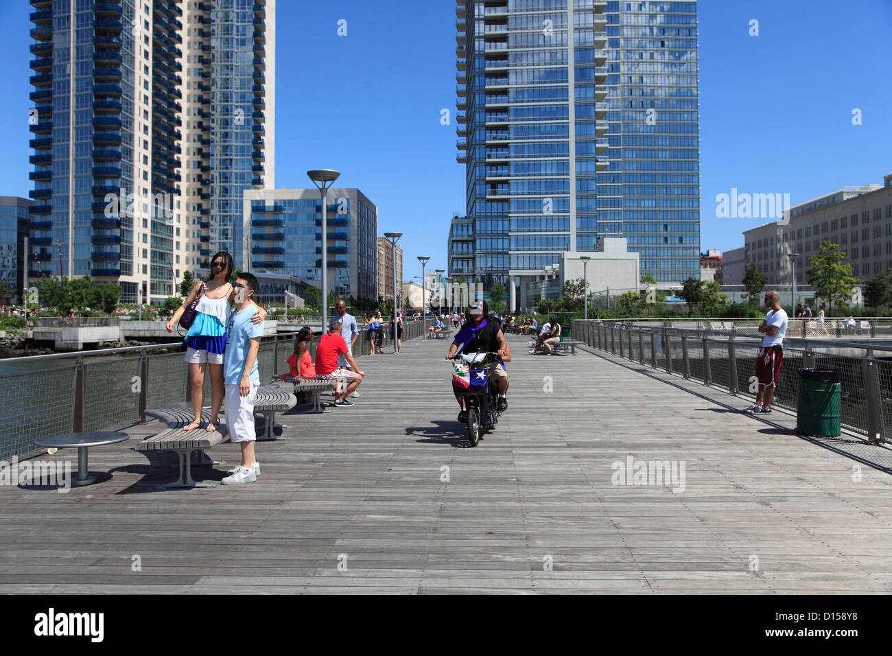 Northside Piers, Williamsburg, Brooklyn, New York City, USA Stock Photo