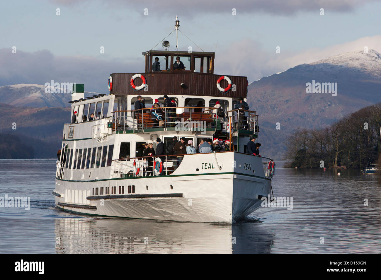The MV Teal on Lake Windermere Stock Photo Alamy