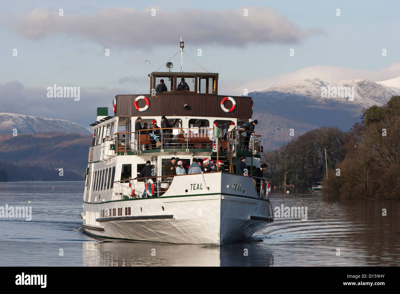 The MV Teal on Lake Windermere Stock Photo Alamy